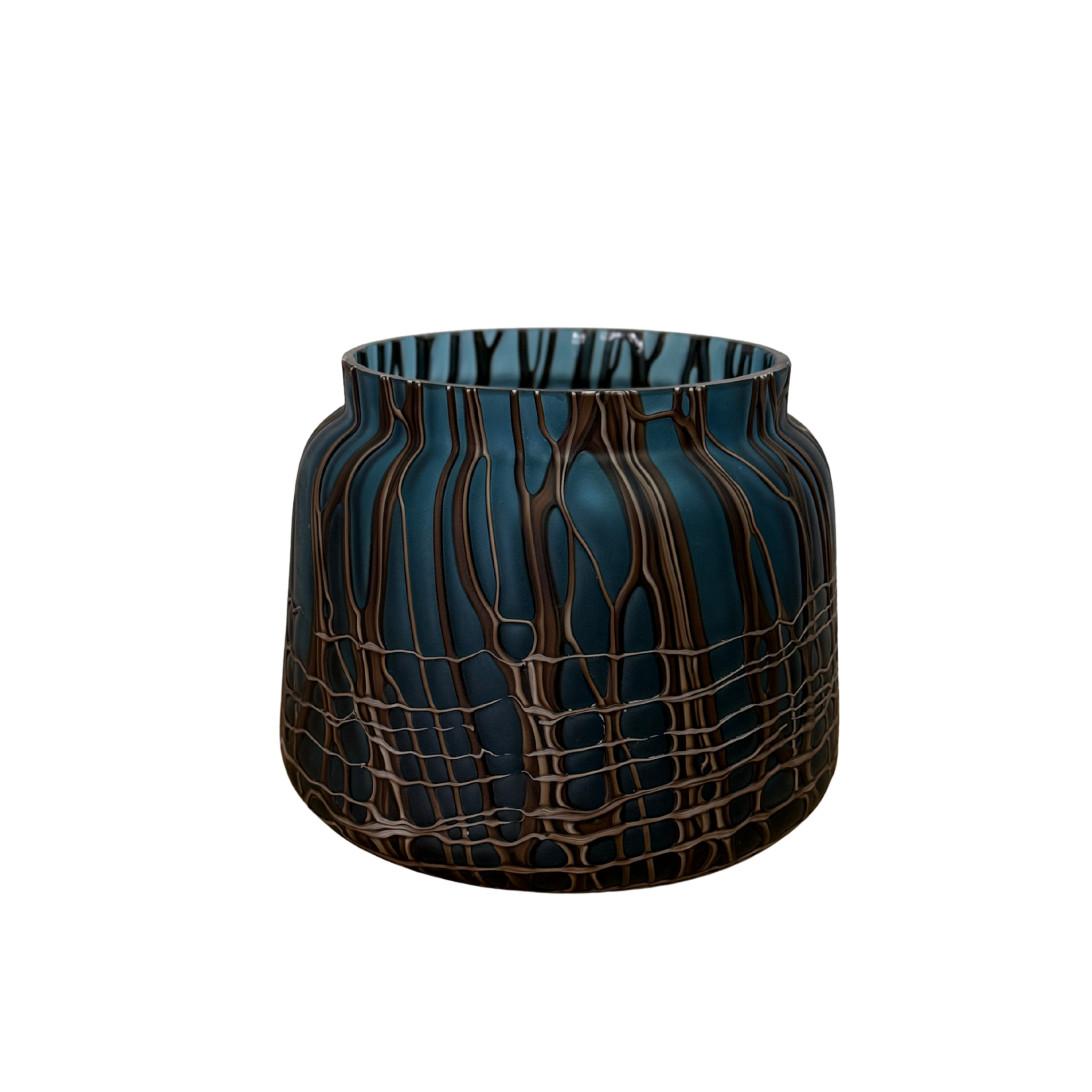 Brown Thread Short Vase