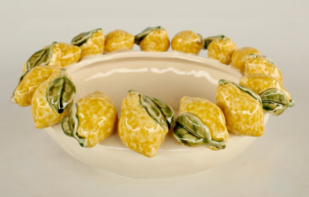 LARGE LEMON CERAMIC BOWL