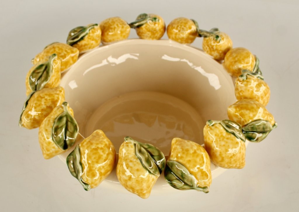 LARGE LEMON CERAMIC BOWL