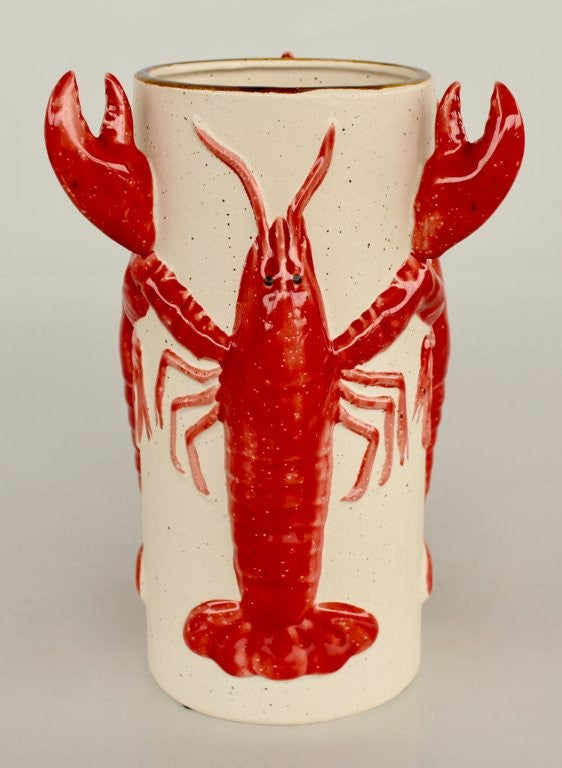 CRAYFISH CERAMIC VASE