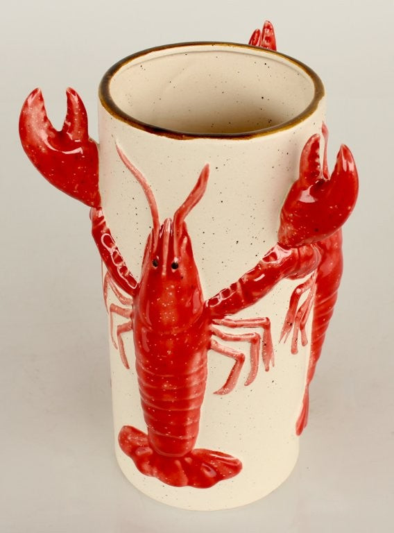 CRAYFISH CERAMIC VASE