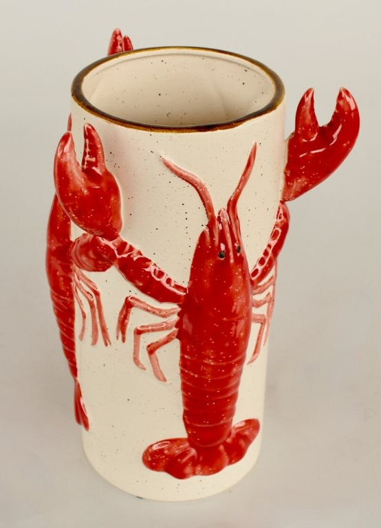 CRAYFISH CERAMIC VASE