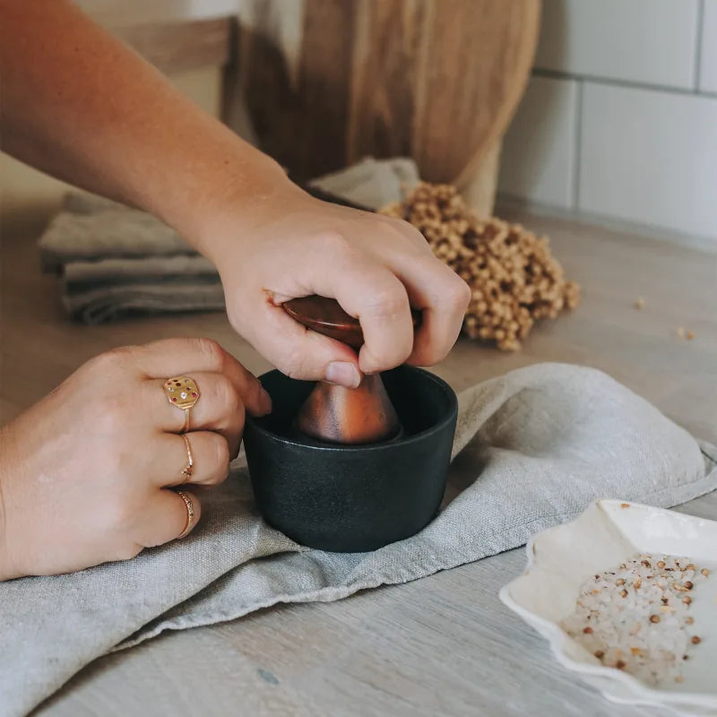 CRUSHGRIND KIRUNA MORTAR & PESTLE 7.5CM Ø H:8.2CM