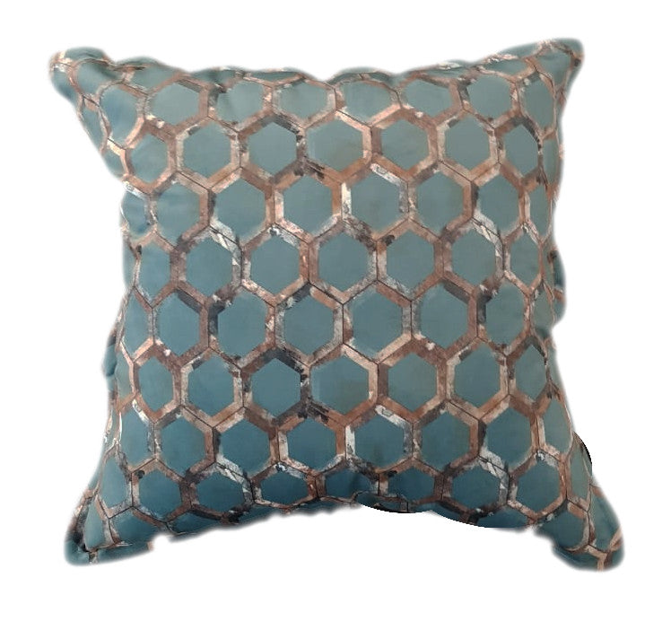 Teal Hex Scatter Cushions - NetDécor 