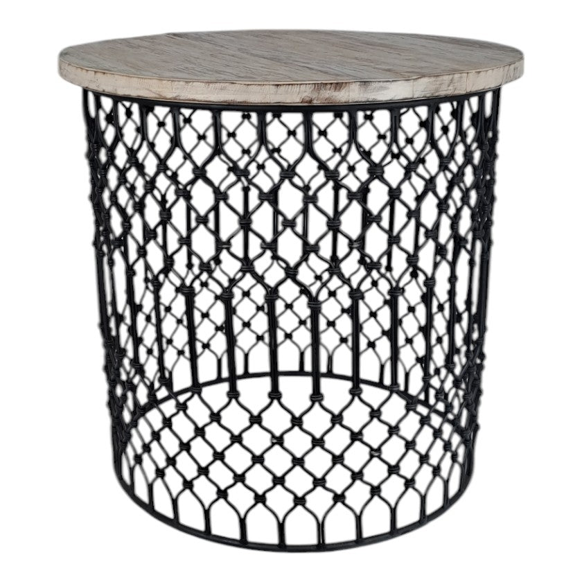 Metal Round Jali Table