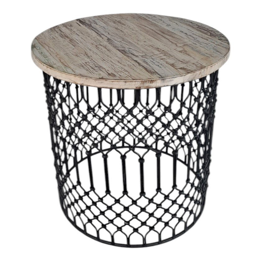 Metal Round Jali Table