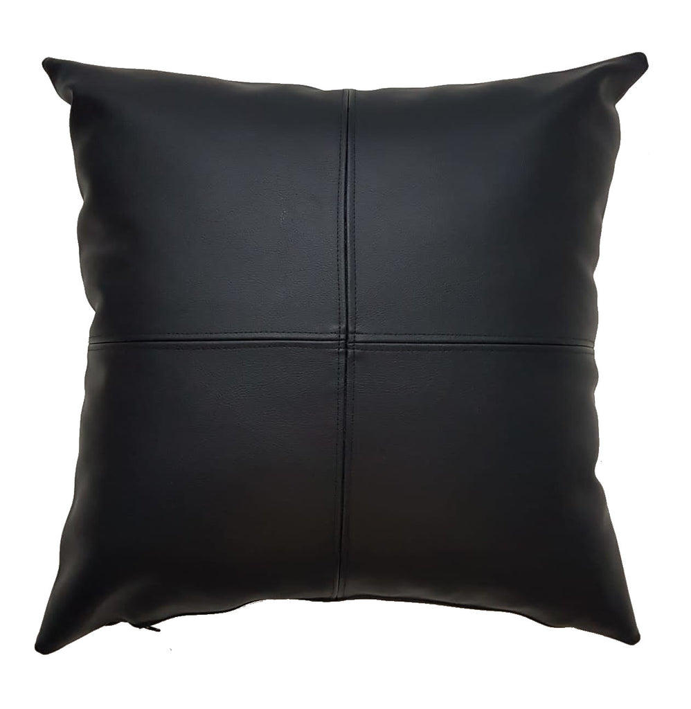 Leather Black Scatter Cushions - NetDécor 