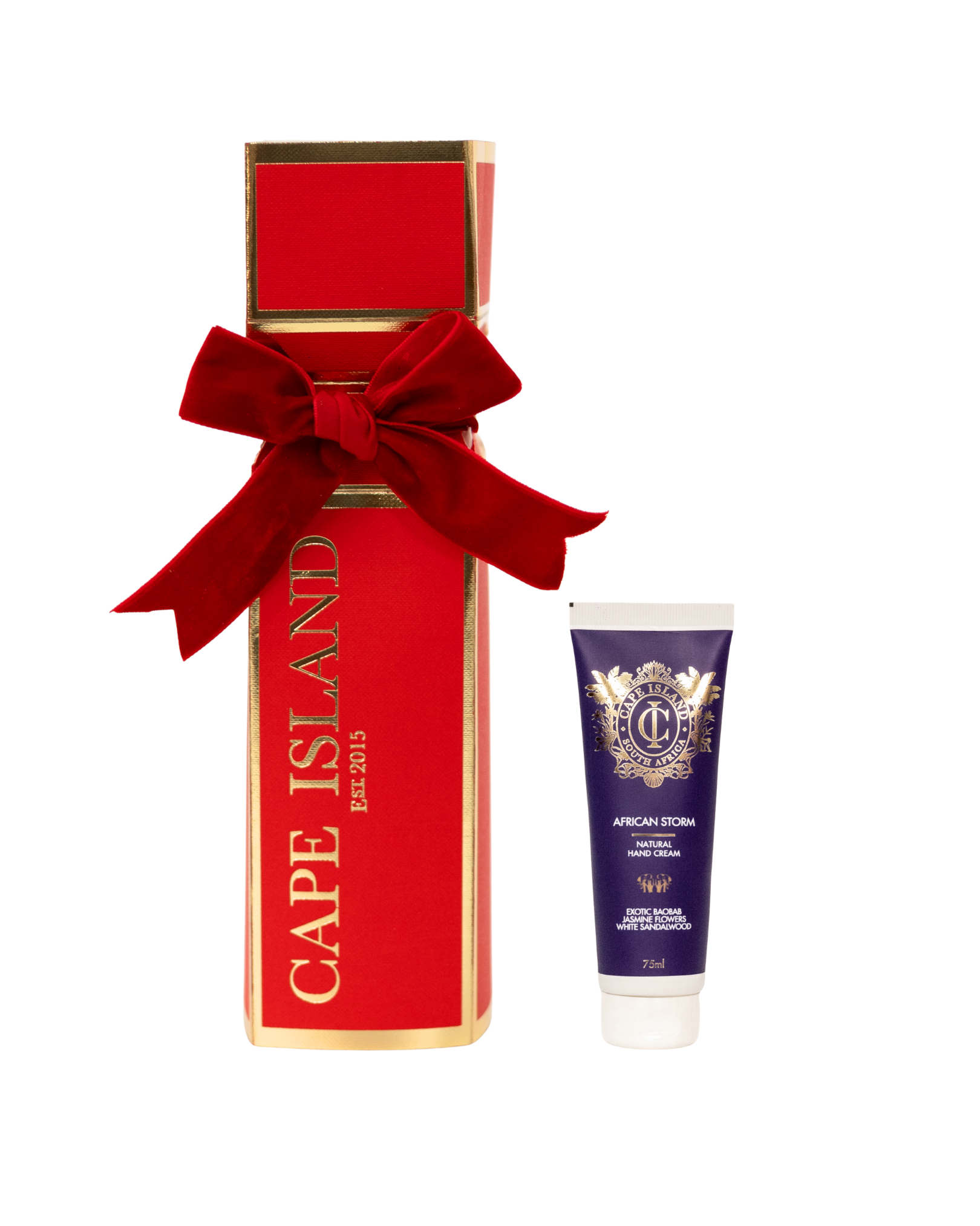 Red Cracker with hand cream - 75ml Set of 4