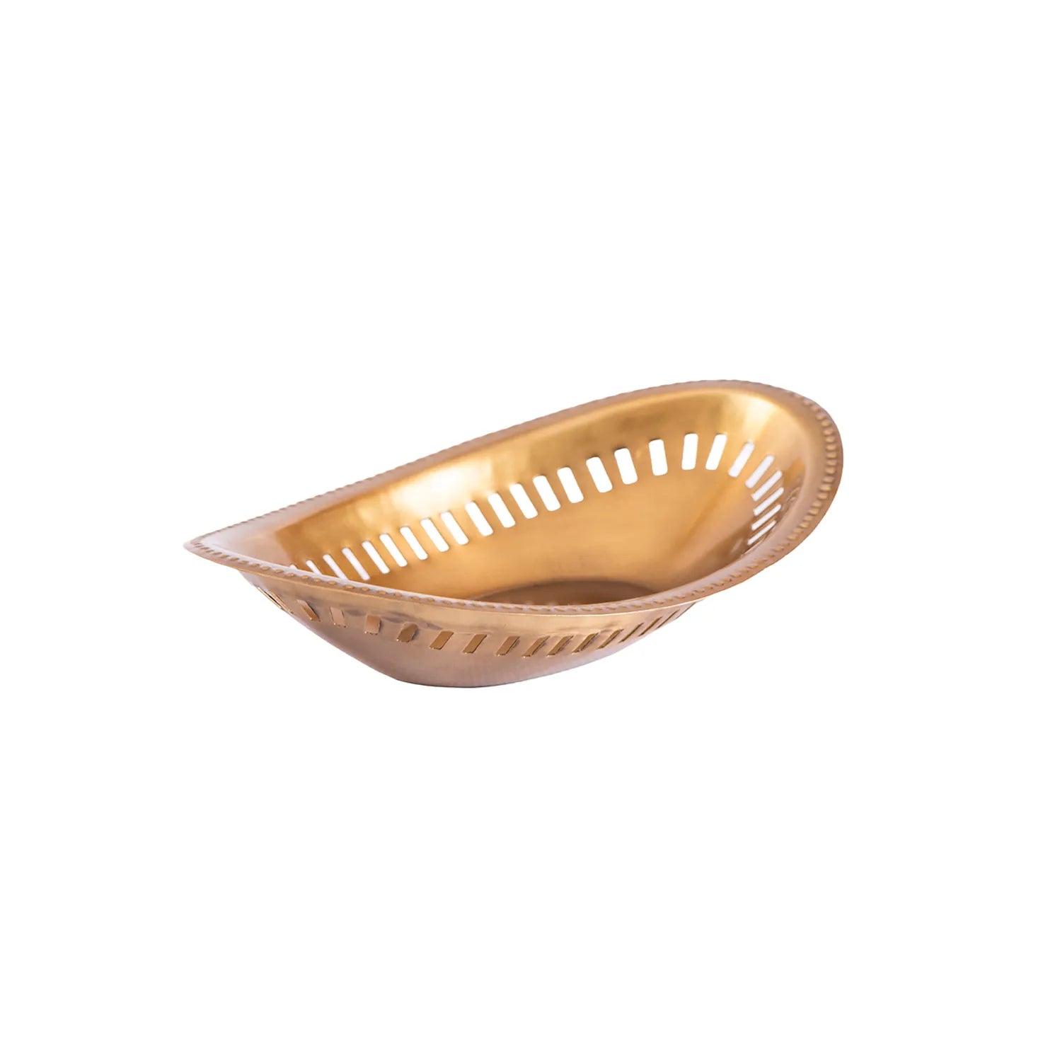 BOWL OVAL NAAN ANTIQUE BRASS