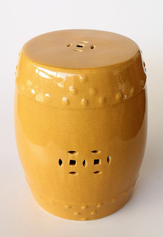 MUSTARD GARDEN STOOL