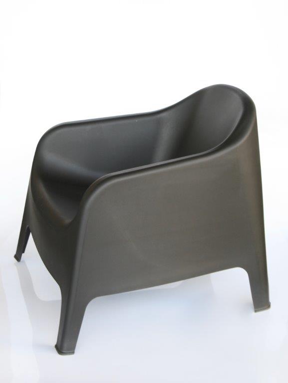 Black Plastic Tub Chair