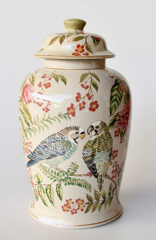 LARGE BUDGIE GINGER JAR