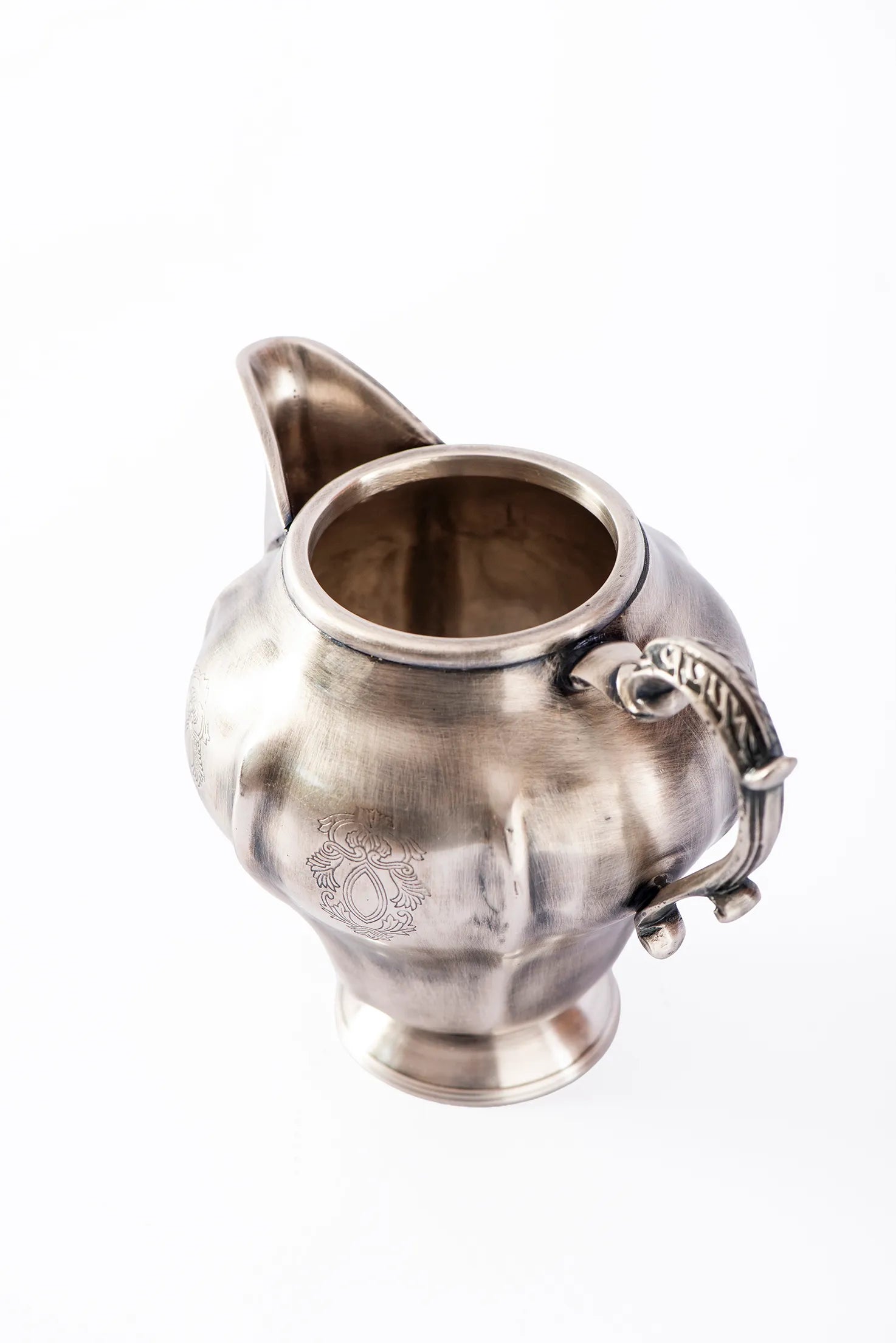 JUG MILK FRENCH ANTIQUE BRASS