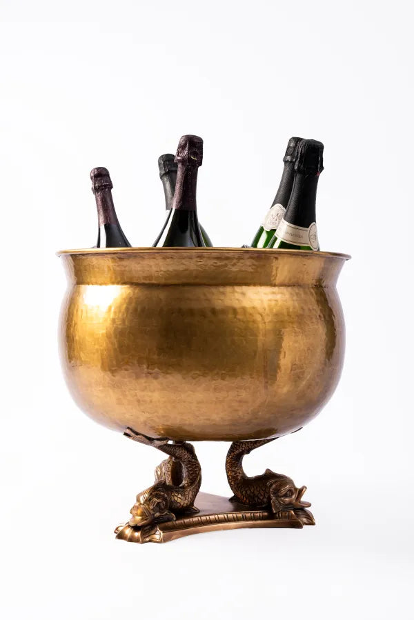 WINE COOLER SEXY MOROCCO ANTIQUE BRASS
