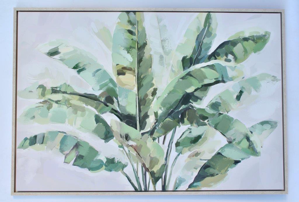 Extra Large Handpainted Banana Leaf Picture