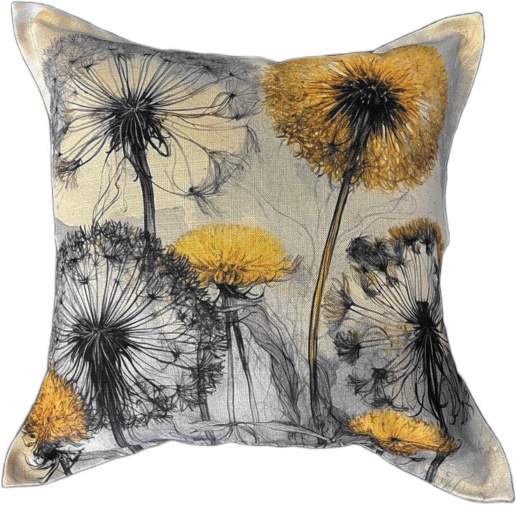 Golden Dandelion Scatter Cushions