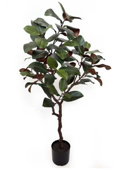 Faux Magnolia Leaf Tree 122cm in Pot