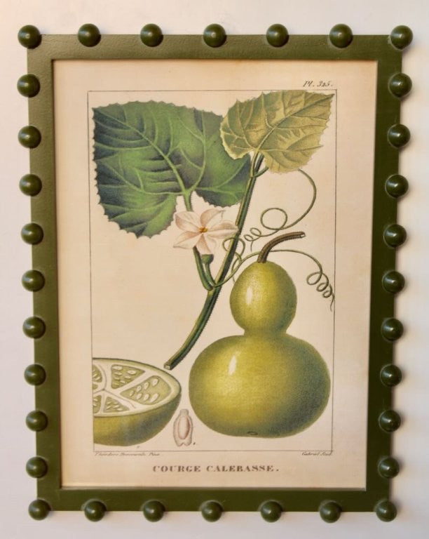 Pear Picture in a Green Bobble Frame (Copy)