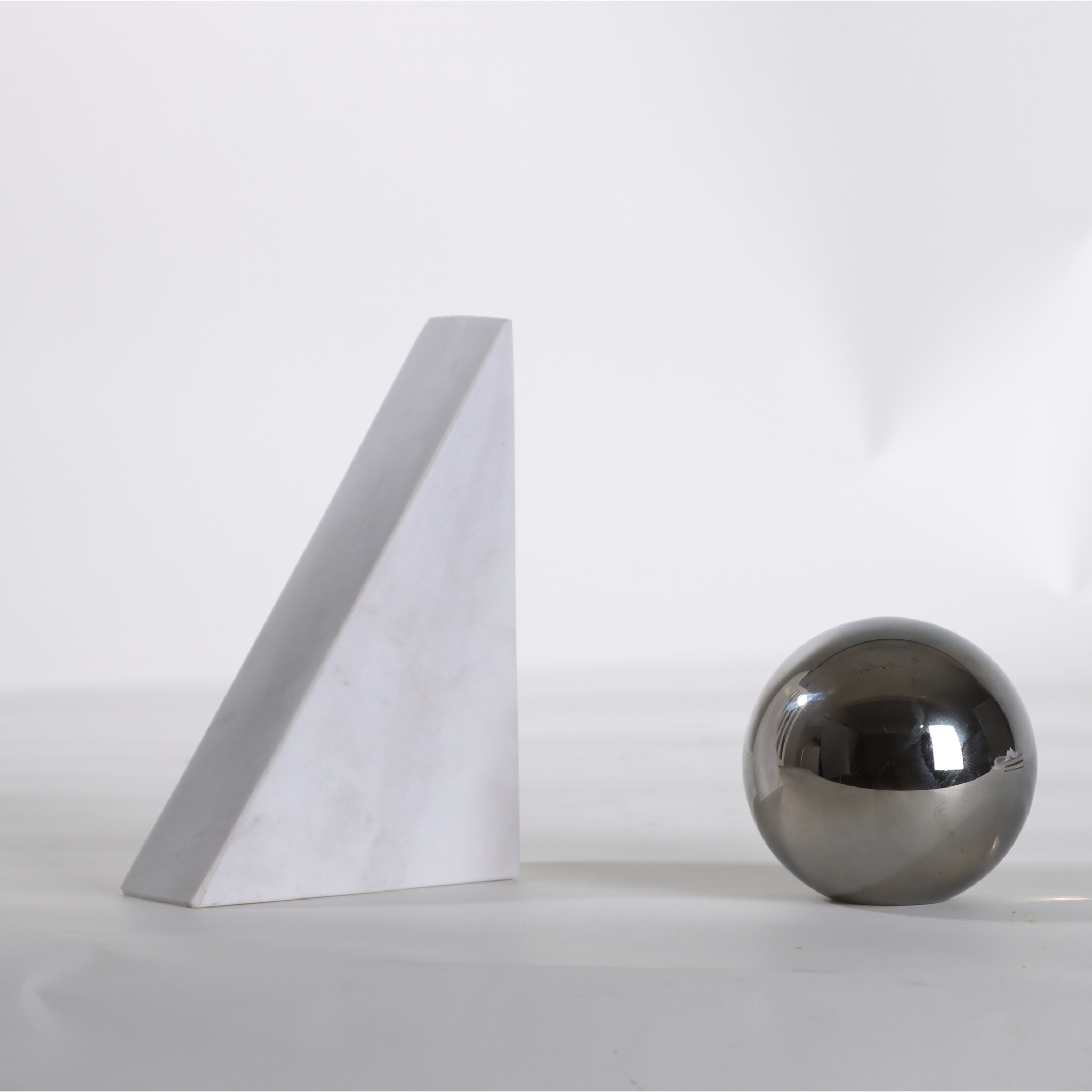 Axis Bookends - Marble & Crystal