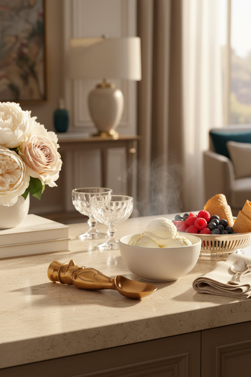 ICE CREAM SCOOP OLAF A/BRASS