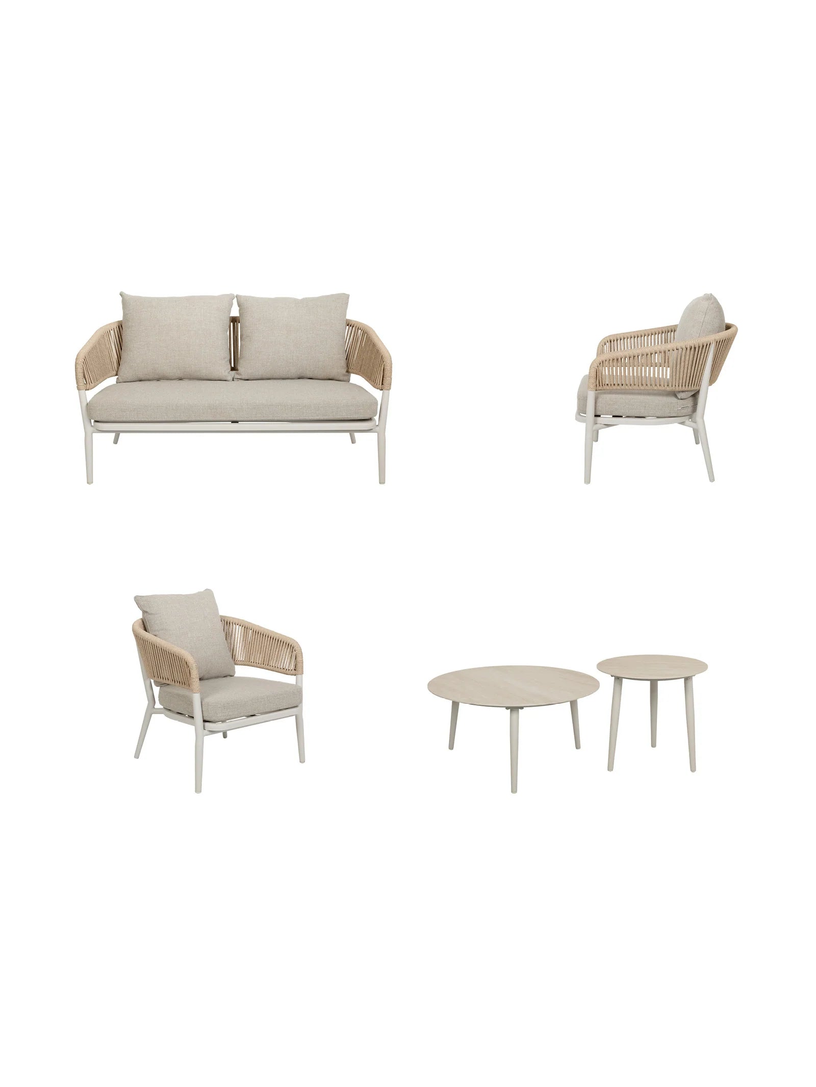 Annabelle Sofa Set - Stone