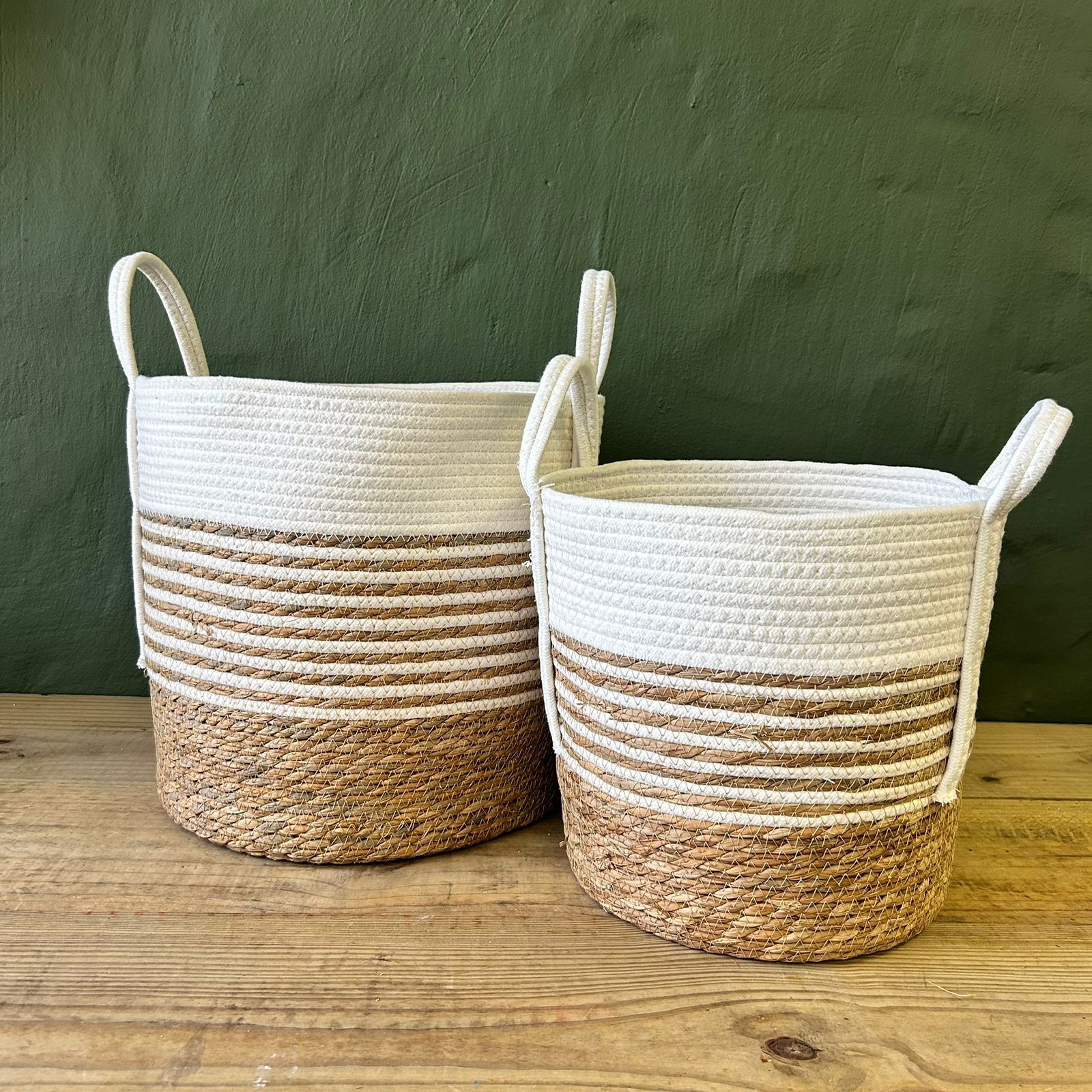 Dockside Rattan Baskets (set of two)
