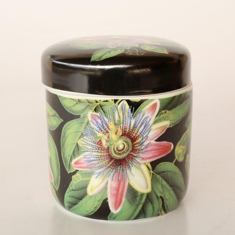Black Granadilla Jar with Lid