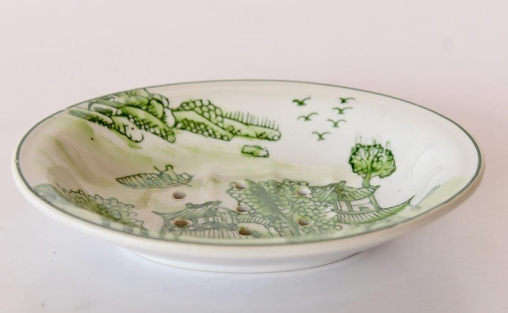 Lime Green Pagoda Soap Dish