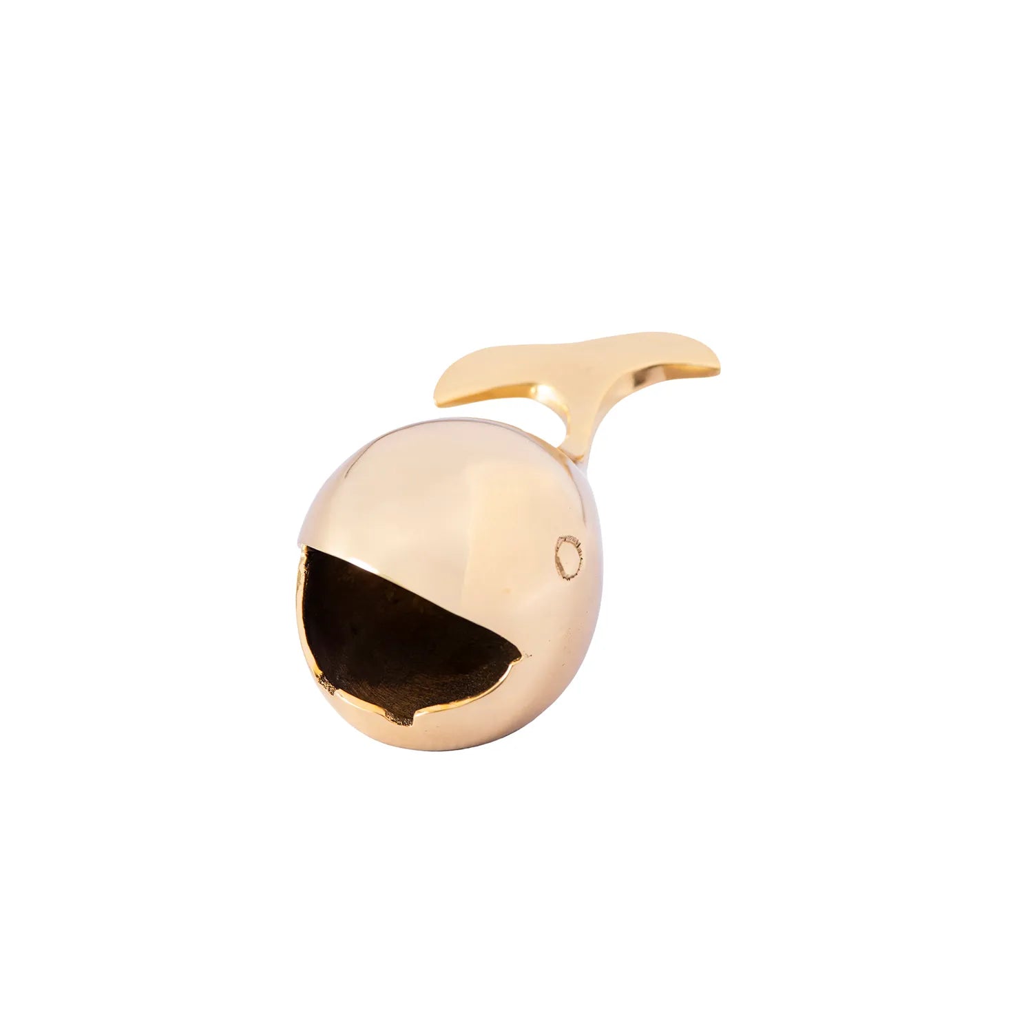 ASHTRAY WHALE SOILD BRASS