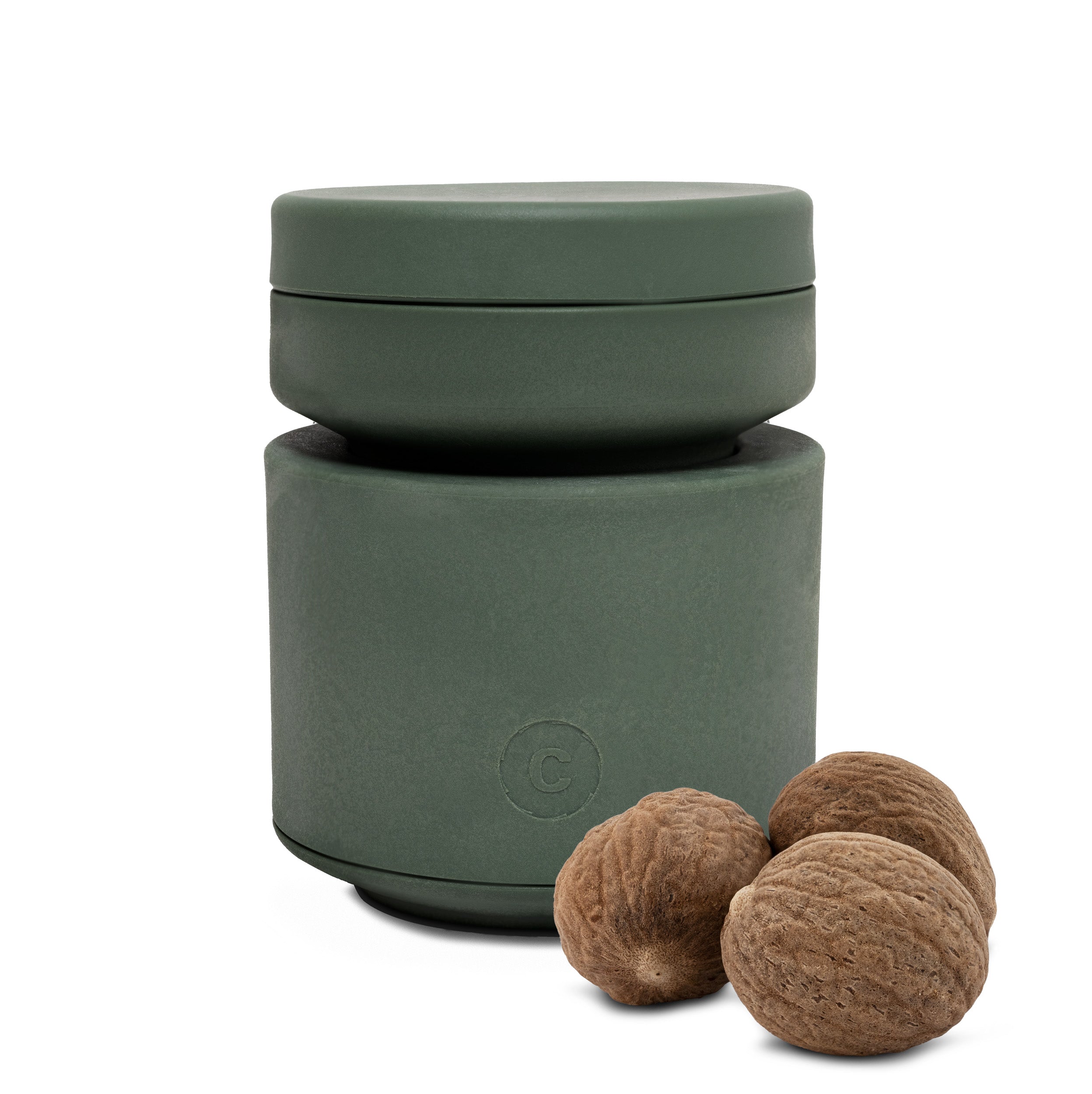 CRUSHGRIND BILLUND NUTMEG GRINDER 8CM GREEN