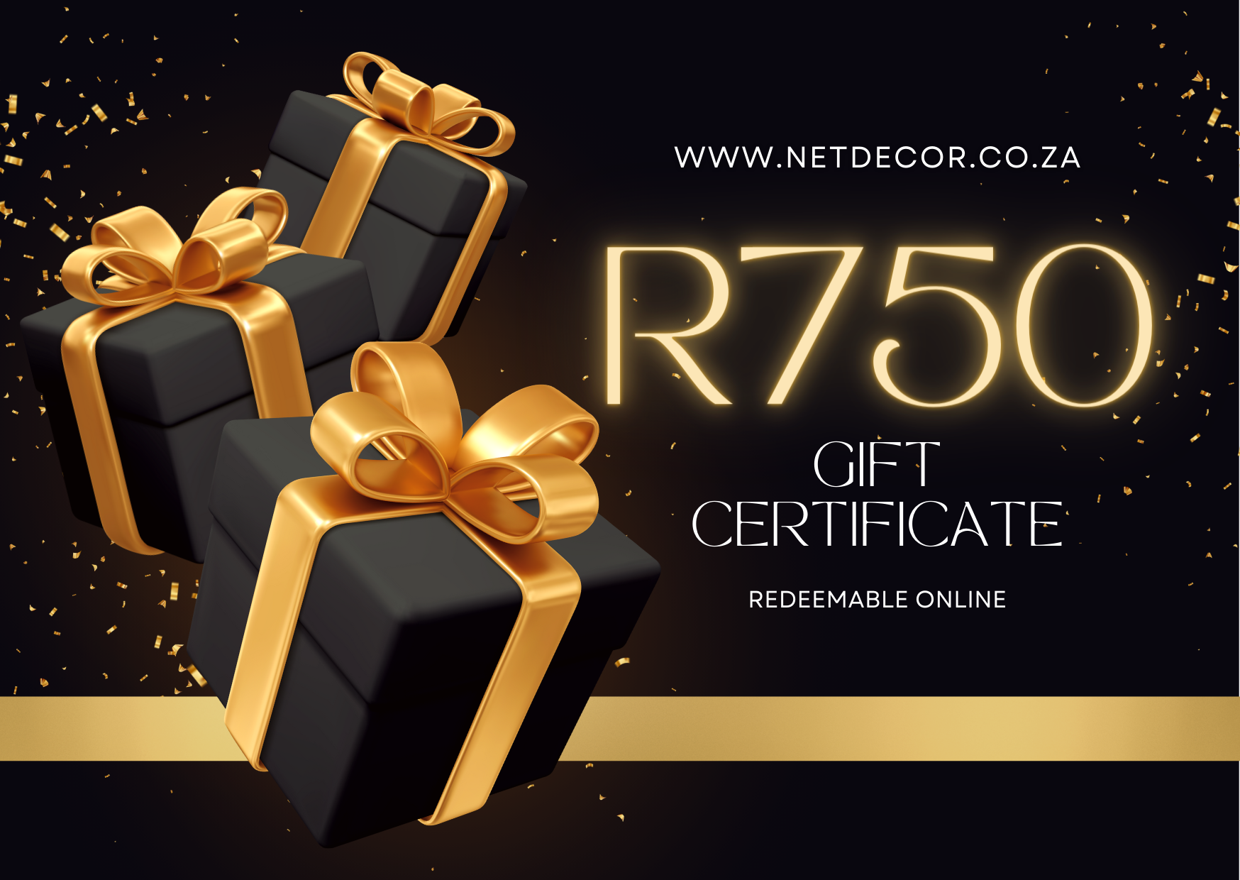 NetDecor R750 Gift Certificate