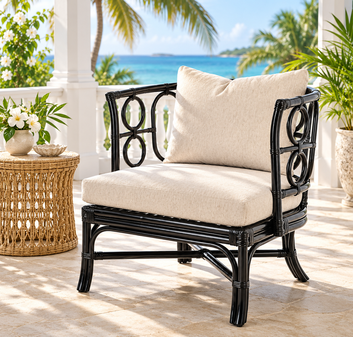 Black Delhi Lounge Chair