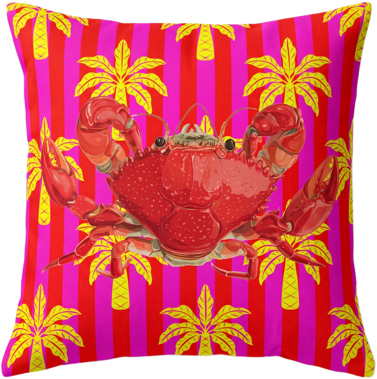 CERISE CRAB SCATTER CUSHION