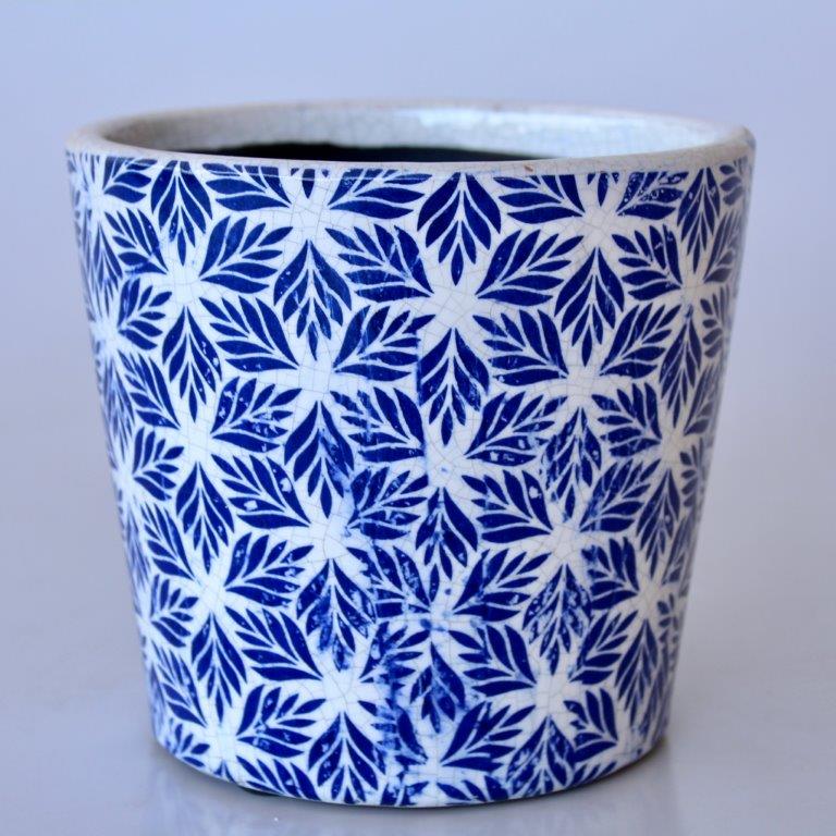 Blue Round Star Planter