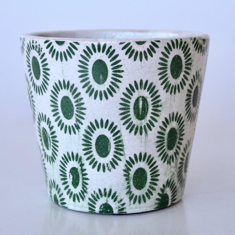 Green Round Blob Planter