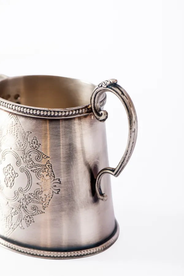 CREAMER SET DELUX ANTIQUE SILVER