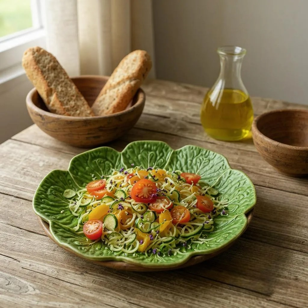 Green Cabbage Serving Plate