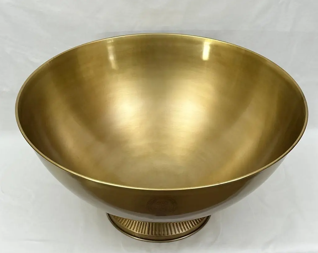 French XXL Antique Brass Champagne Bowl - NetDécor 