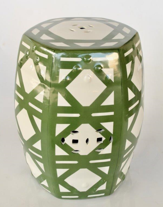 Lime green online garden stool
