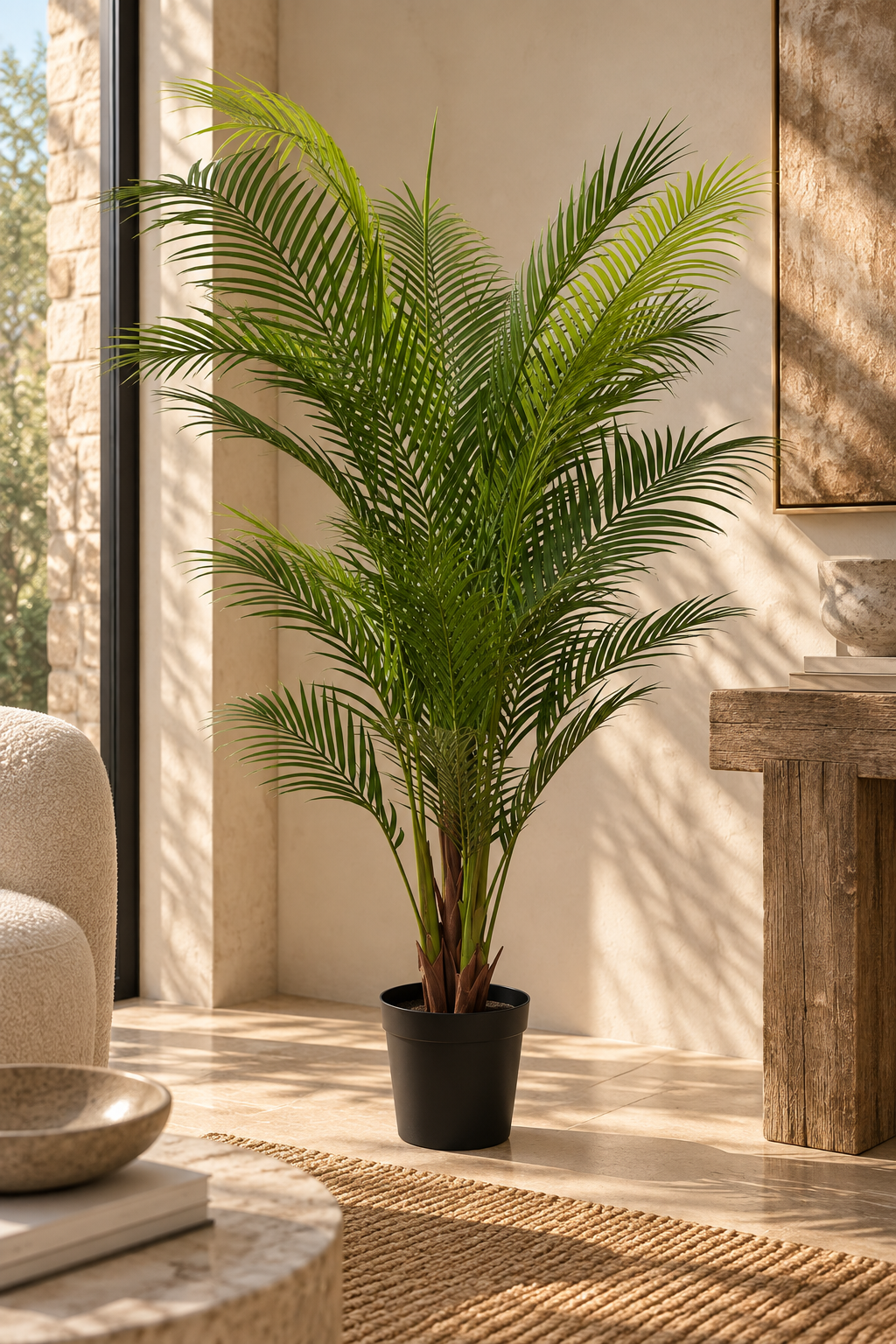 Faux Palm Leaf Tree 152cm in Pot