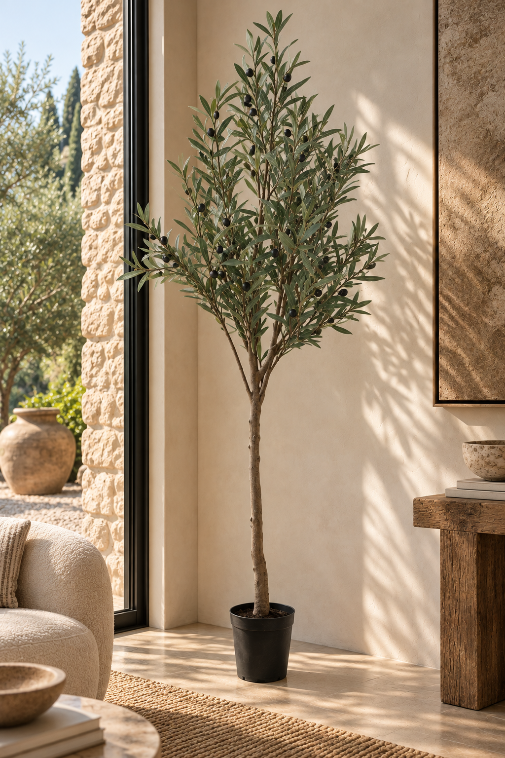 Faux Olive Tree 183cm in Pot