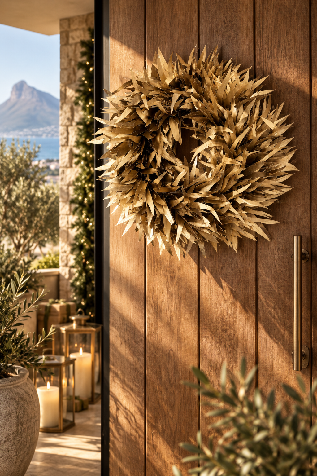 Bluegum Wreath – Gold