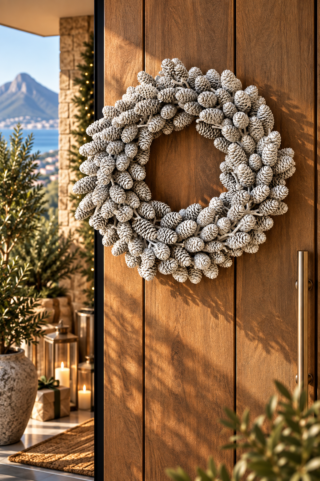 Dutch Alder Wreath – White