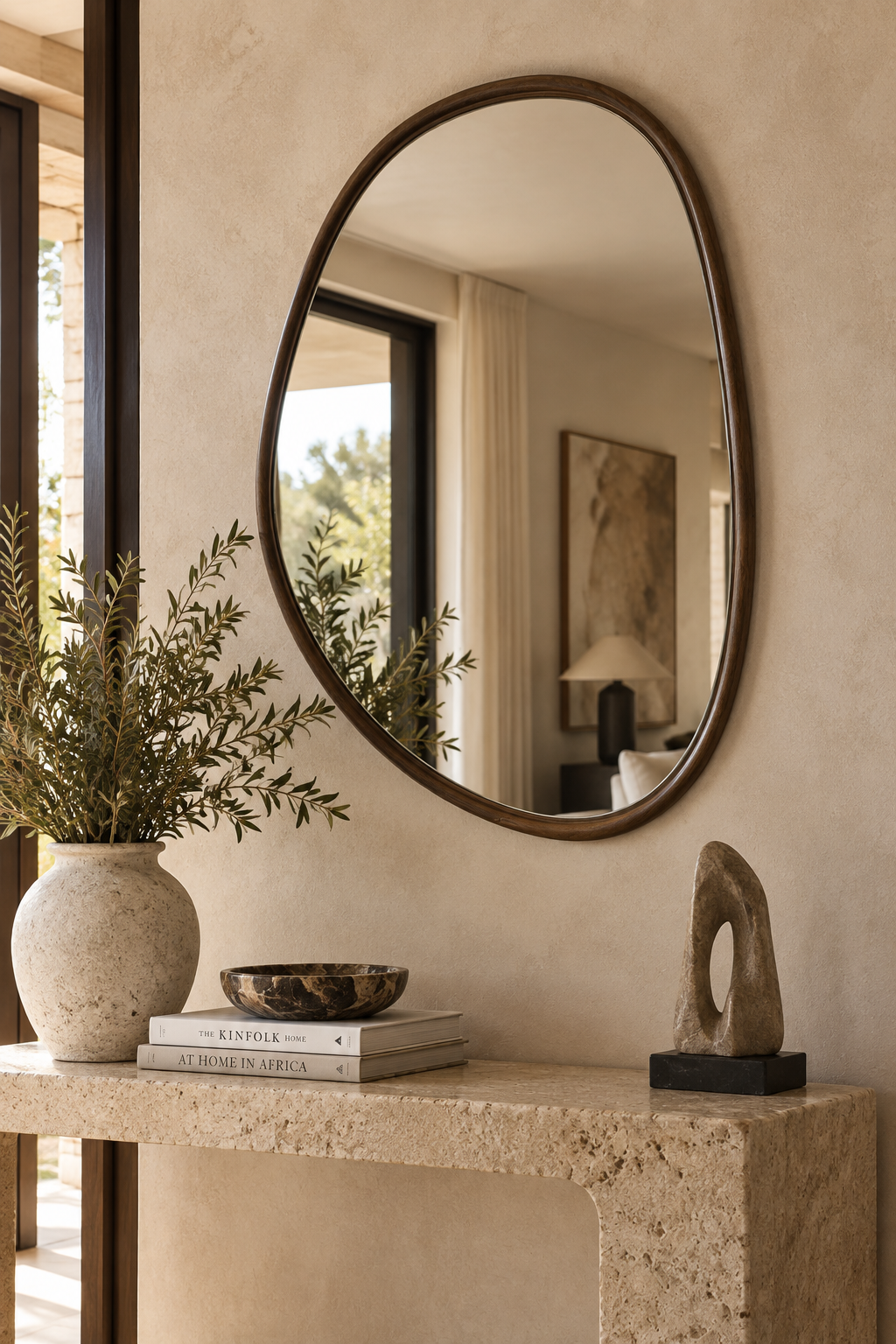 SERENDIPITY MIRROR M in Americano