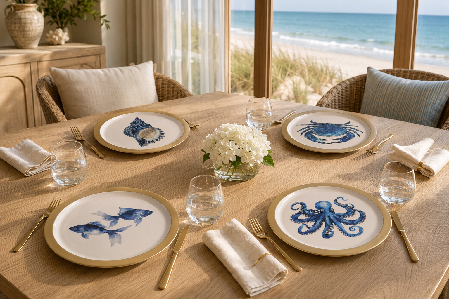 CHARGER PLATE ASSORTED SET OF 4