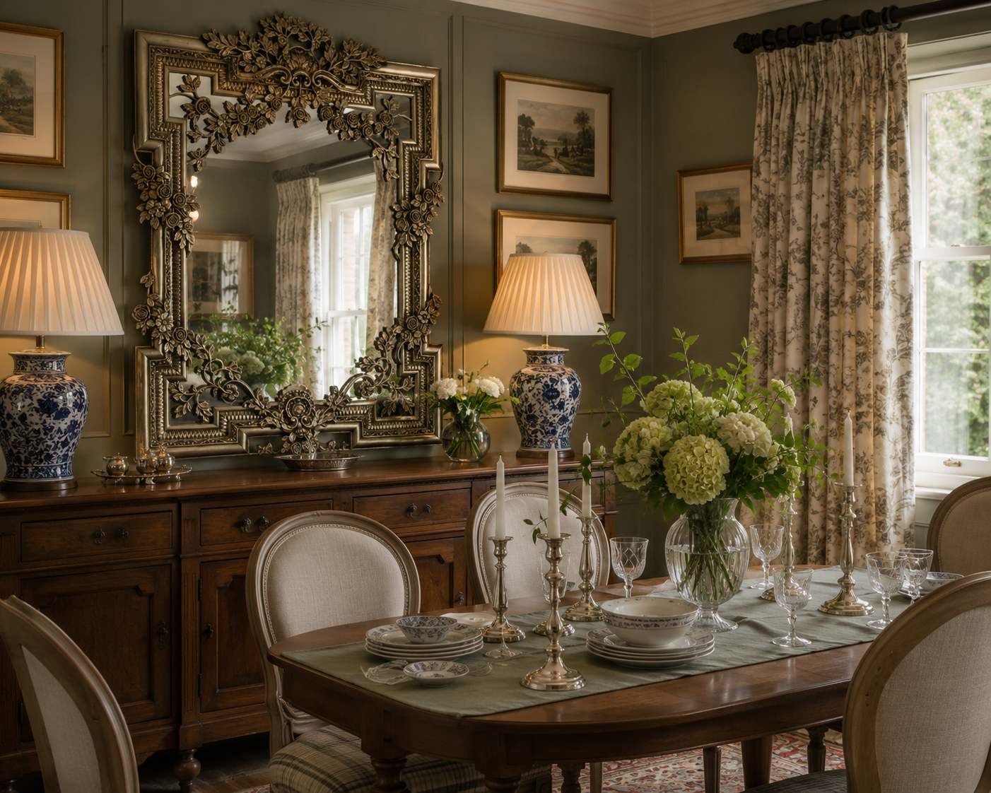 Ornate Wall Mirror – Champagne Frame 1000x1380mm Vintage Decorative Accent
