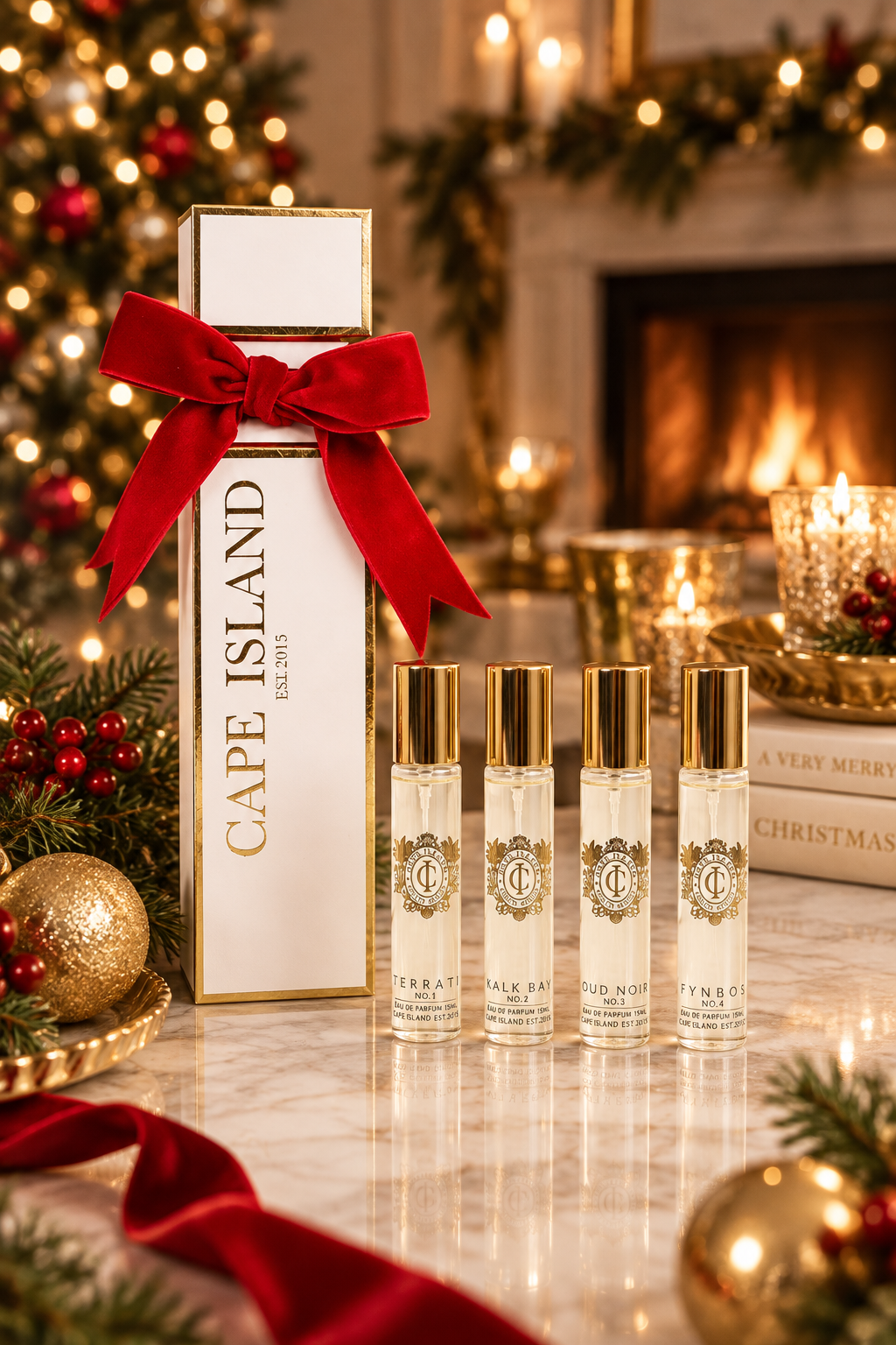 White Cracker with Eau De Parfum 15ml - Set of 4