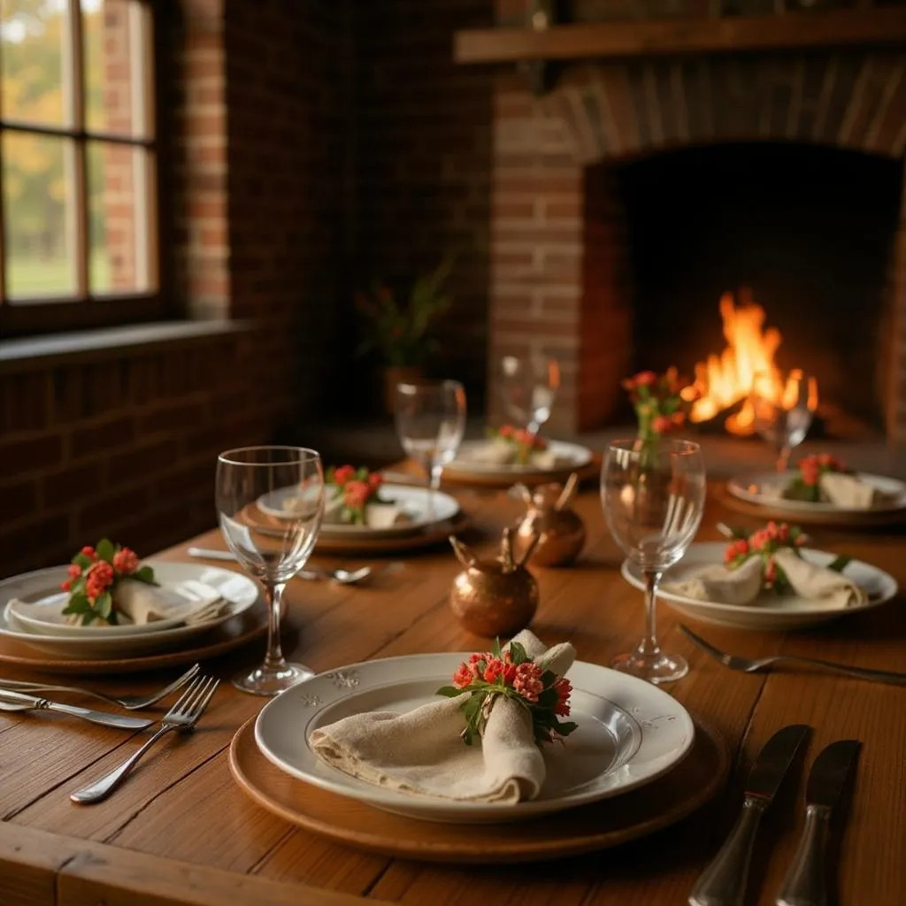 Napkin Rings 8pc Set - Christmas Wreath