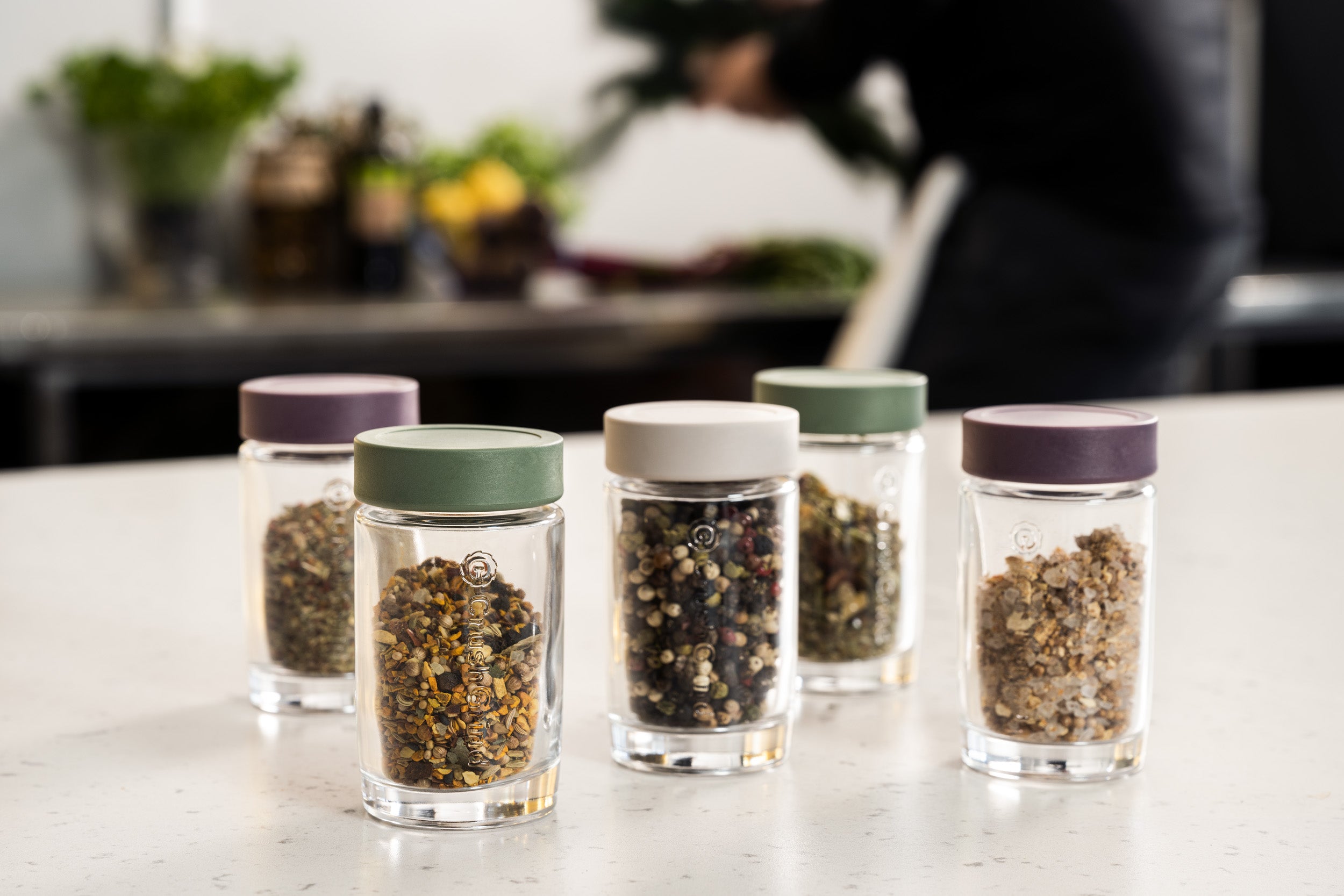 CRUSHGRIND Vaasa SPICE JAR 2PC WHITE PEP