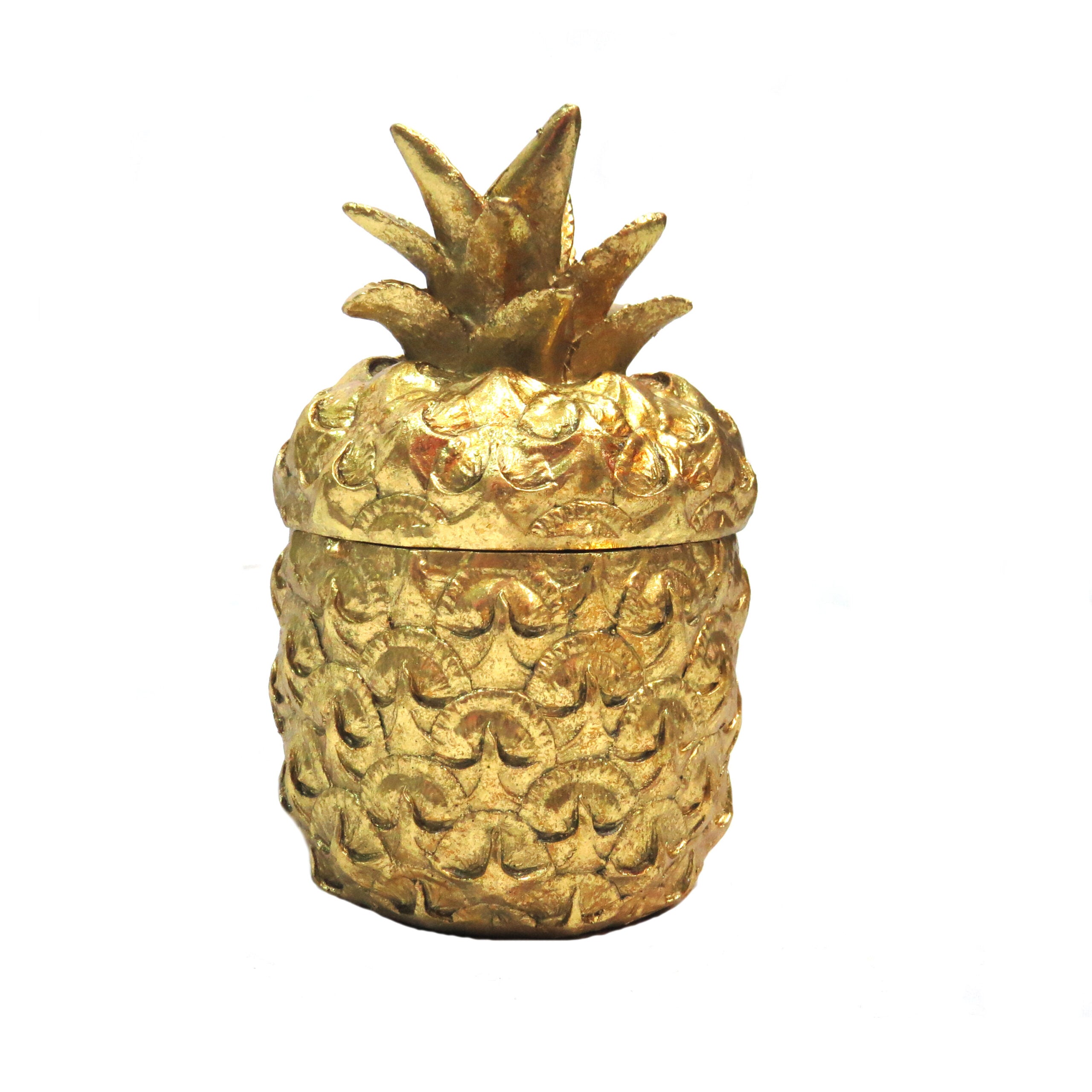 Gold Pineapple Trinket Box